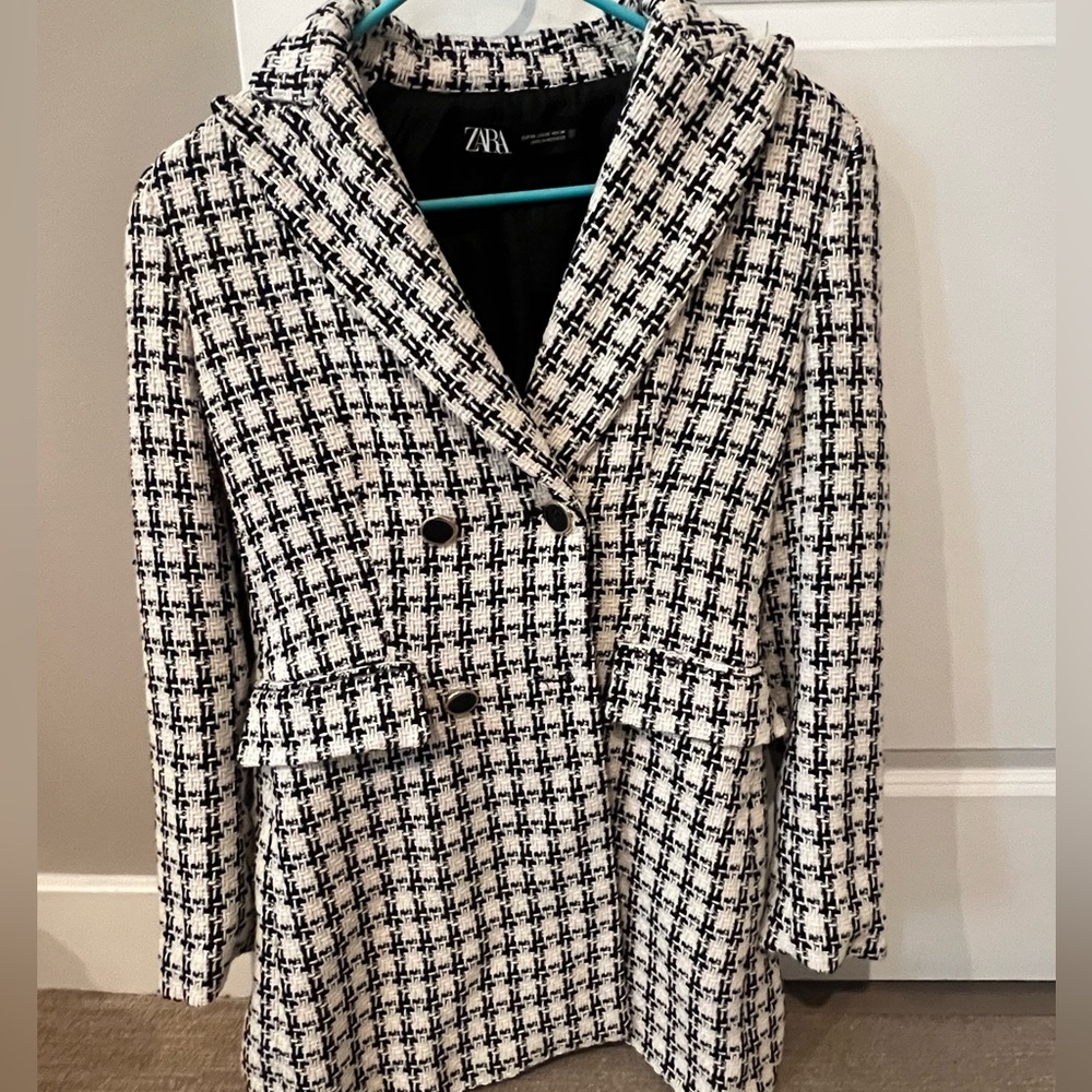 Zara | Black and White Women's Blazer | Size XS | Never Been Worn